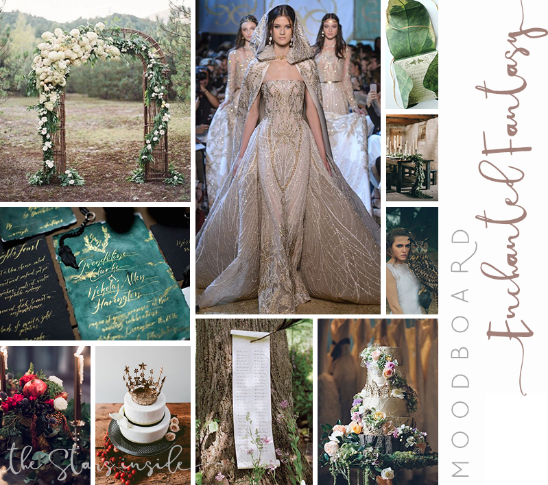 Fantasy Inspired - Wedding Inspiration Moodboard